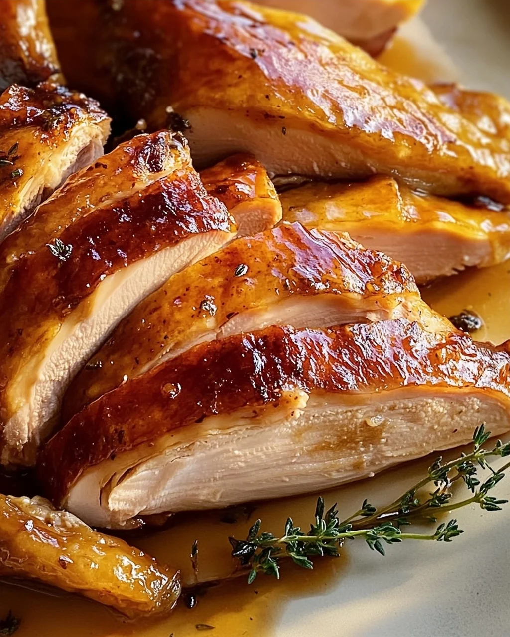 Ahornbutter-glasiertes Truthahn-Rezept für festliche Anlässe