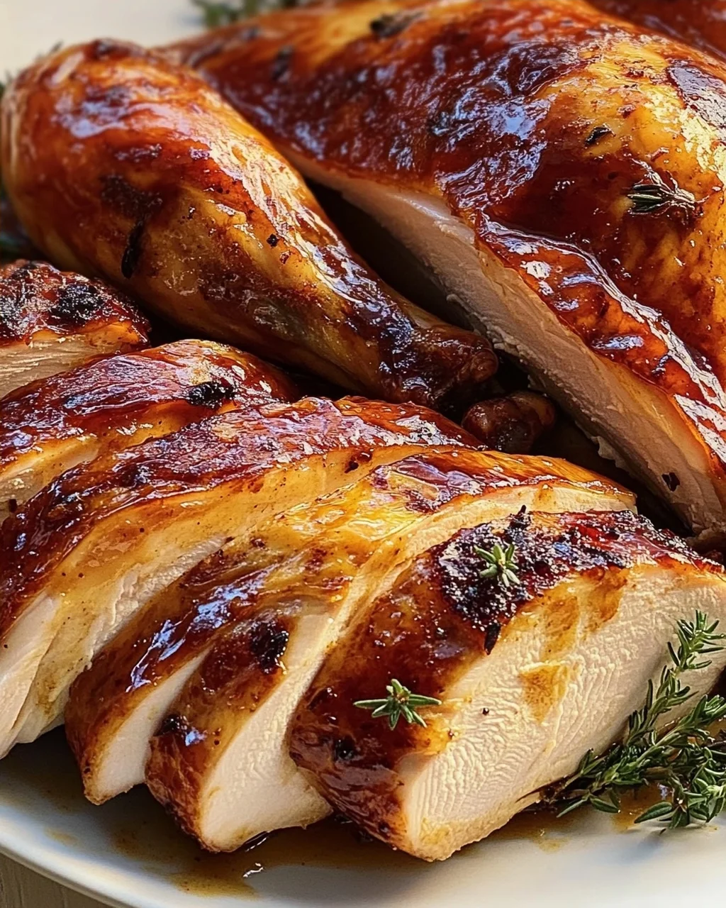 Ahornbutter-glasiertes Truthahn-Rezept für festliche Anlässe
