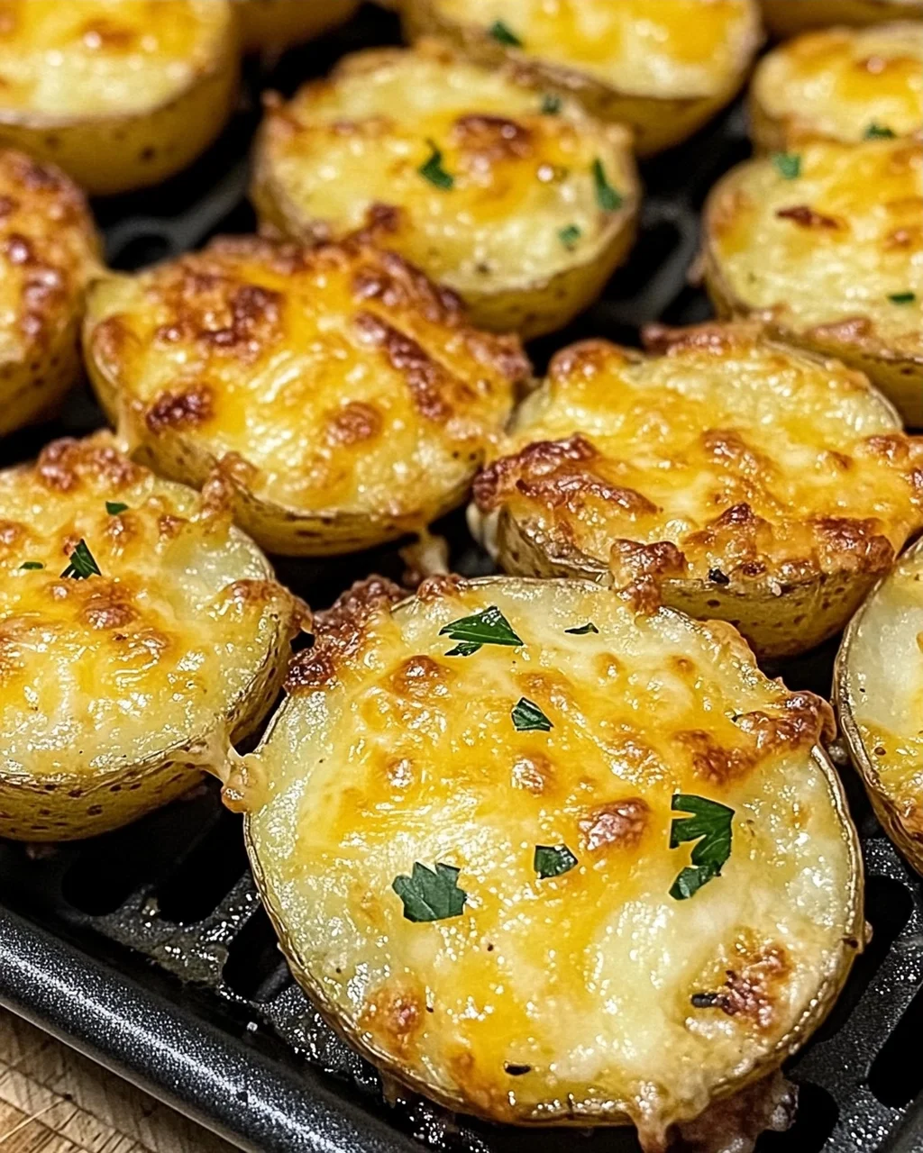 Air Fryer Cheesy Potatoes