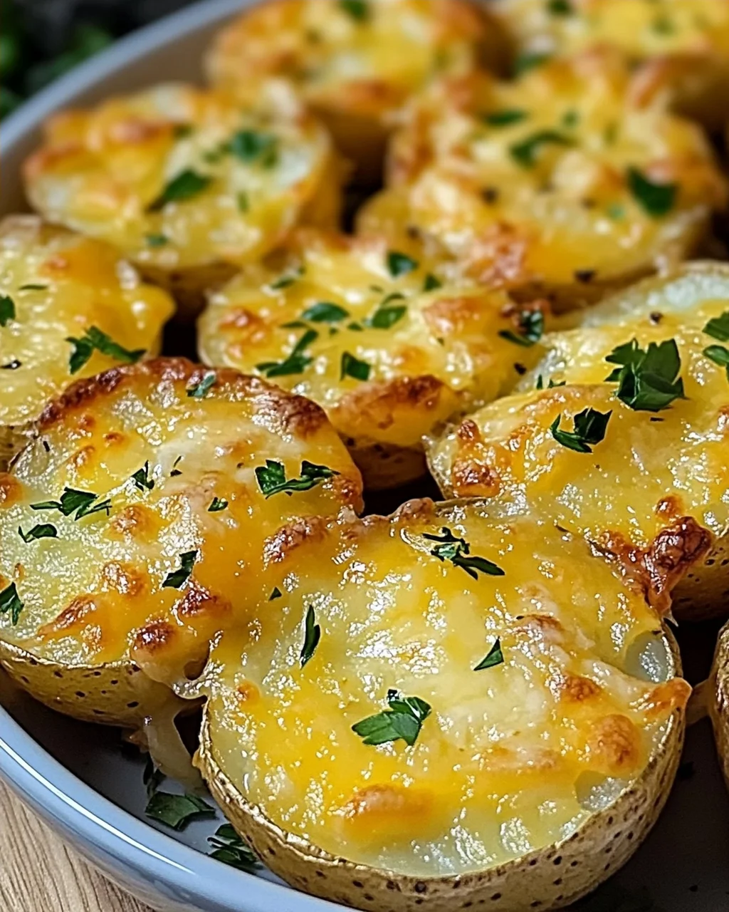 Air Fryer Cheesy Potatoes