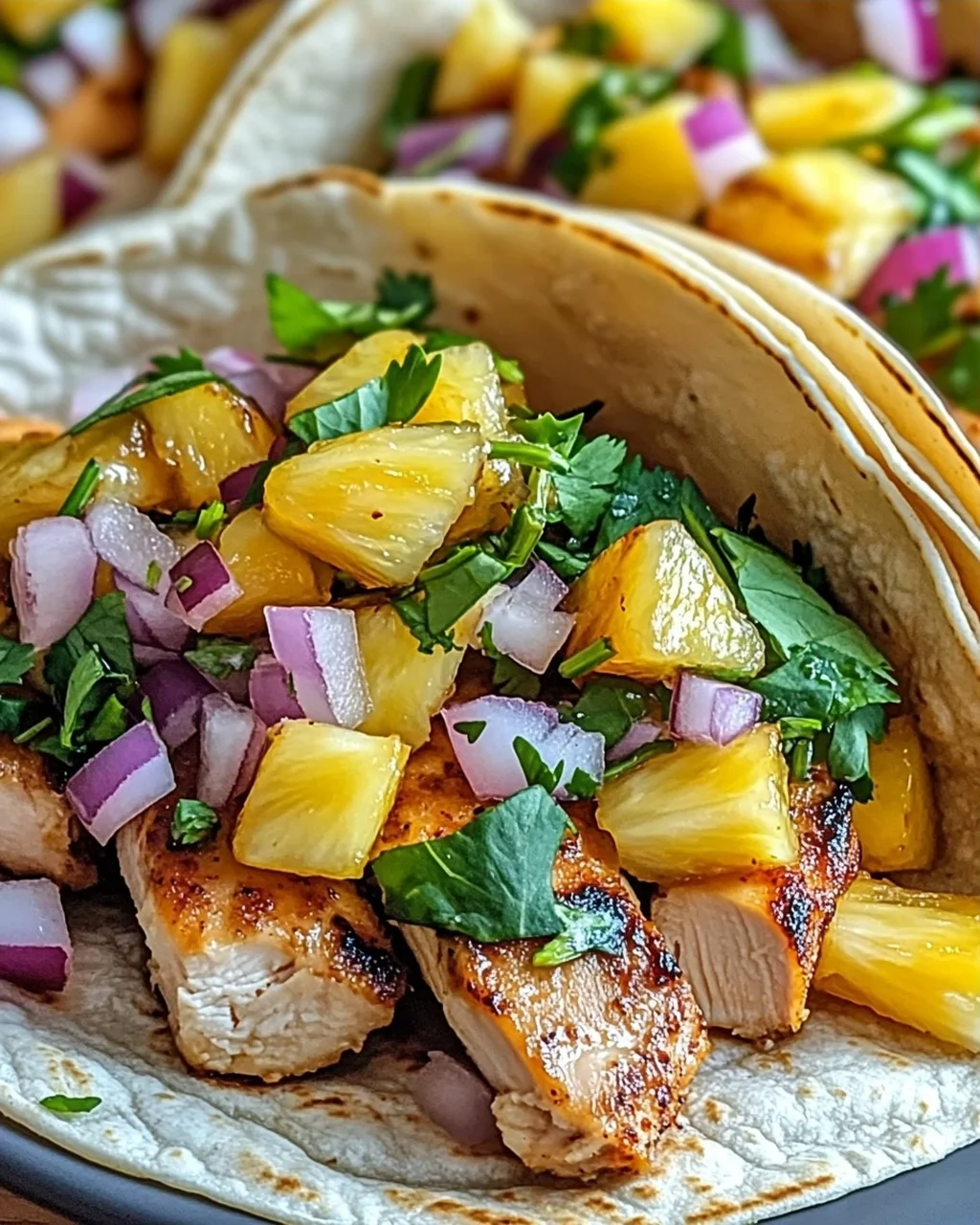 Ananas-Hühnchen-Tacos für den Sommergenuss