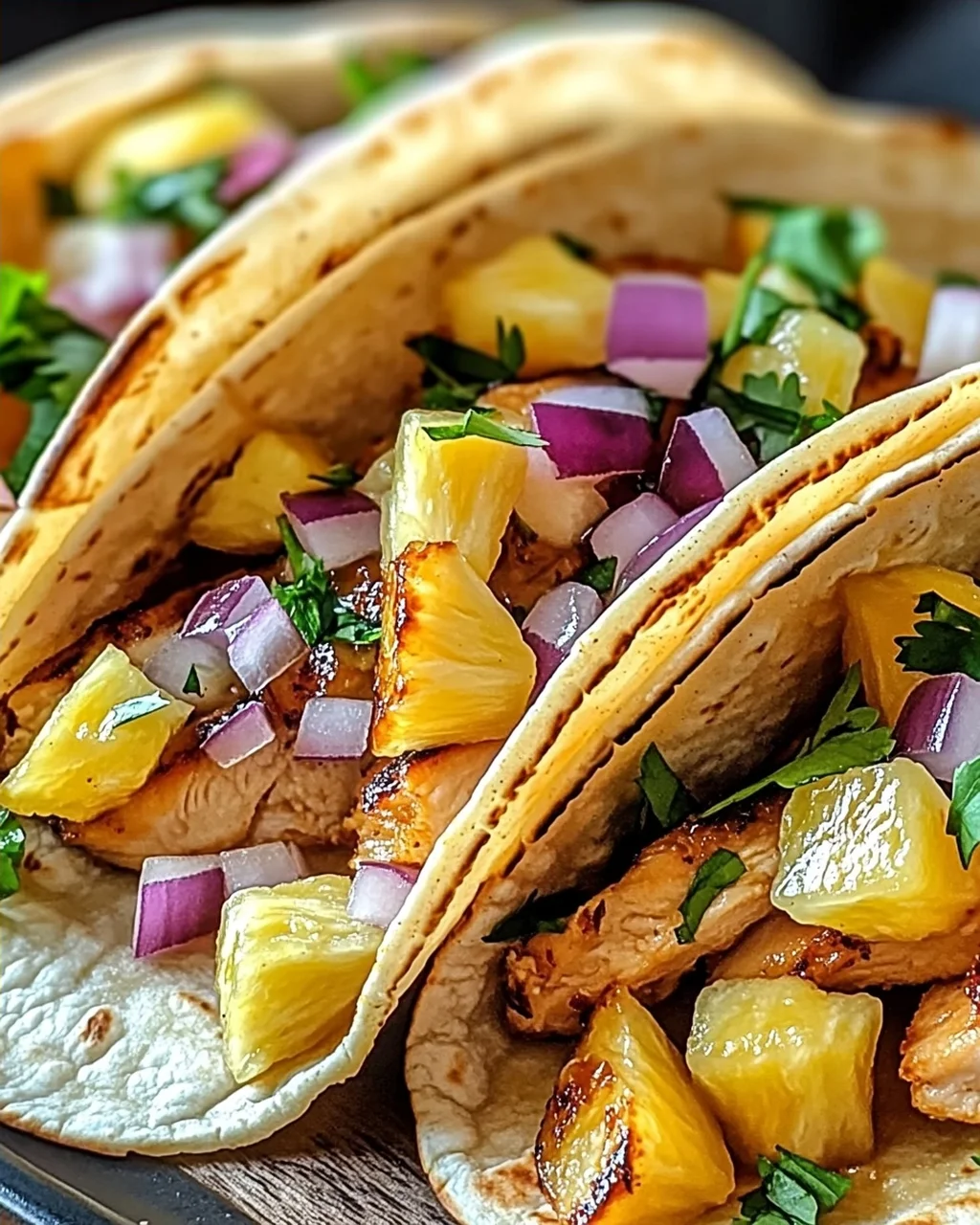 Ananas-Hühnchen-Tacos für den Sommergenuss