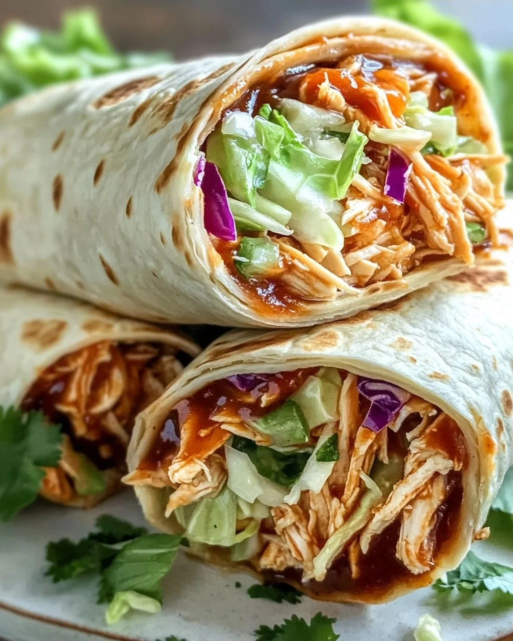 BBQ Hähnchen Coleslaw Wraps – Dein schnelles Lieblingsgericht!