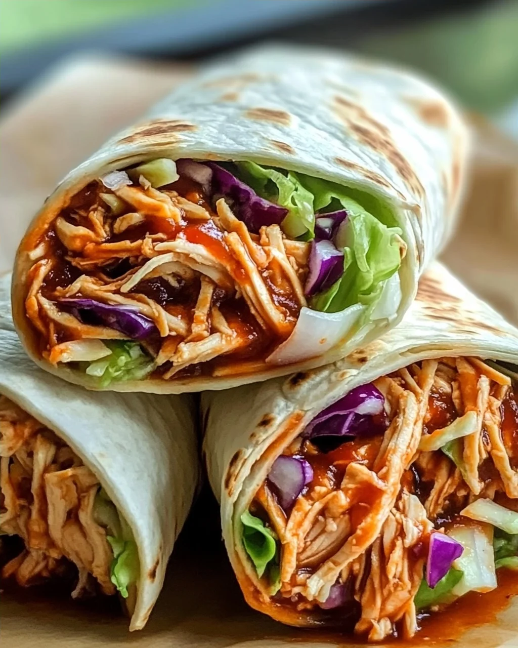 BBQ Hähnchen Coleslaw Wraps – Dein schnelles Lieblingsgericht!