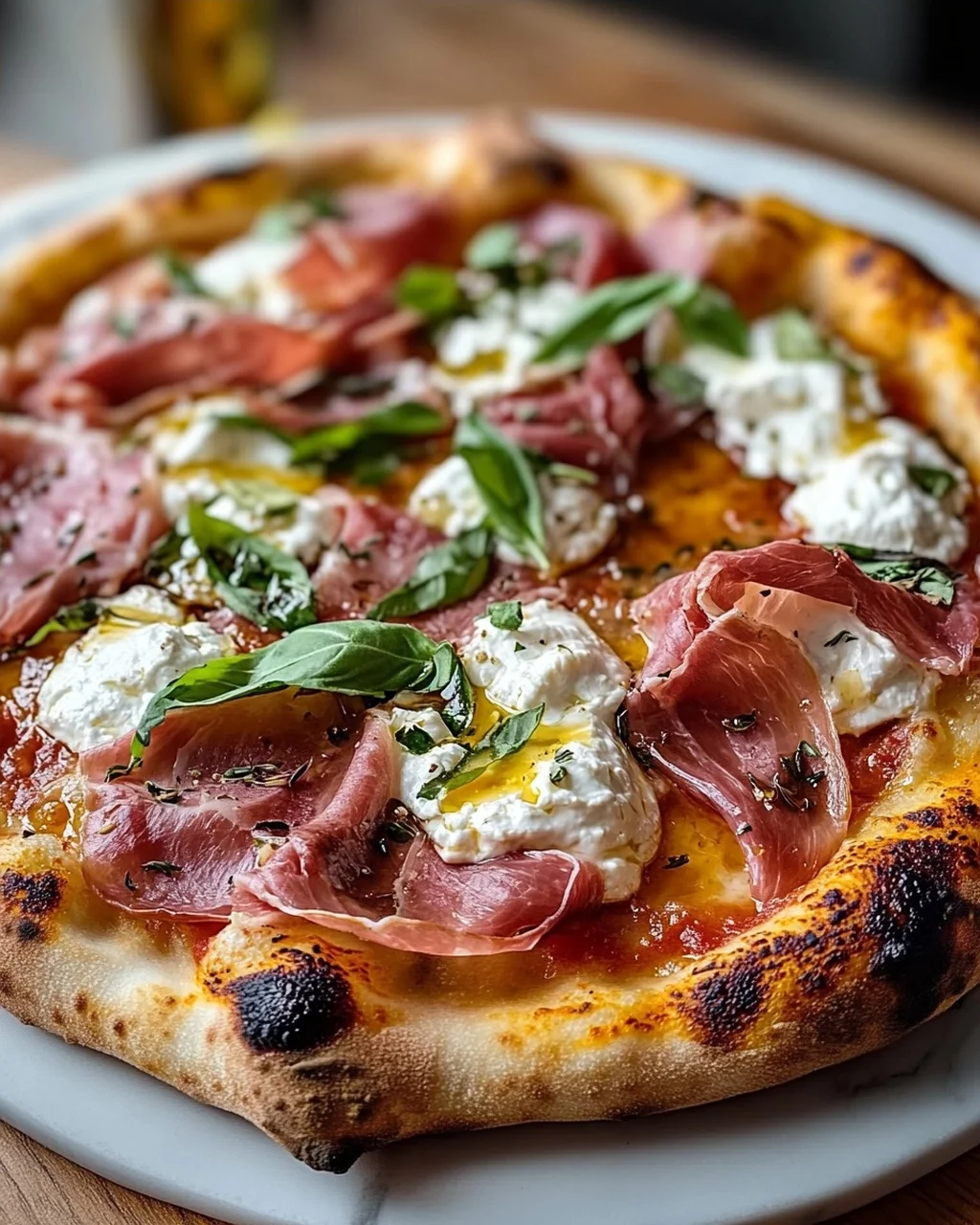 Beef Prosciutto und Honig Burrata Pizza – Geschmackserlebnis!