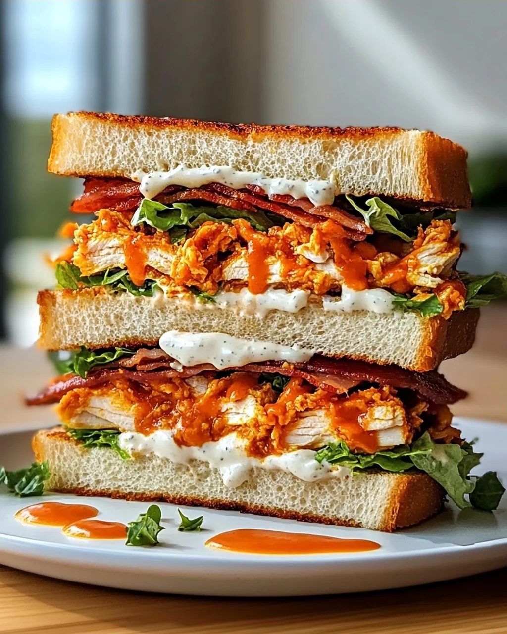 Buffalo Chicken Ranch Club Sandwich – Schnell & Lecker!