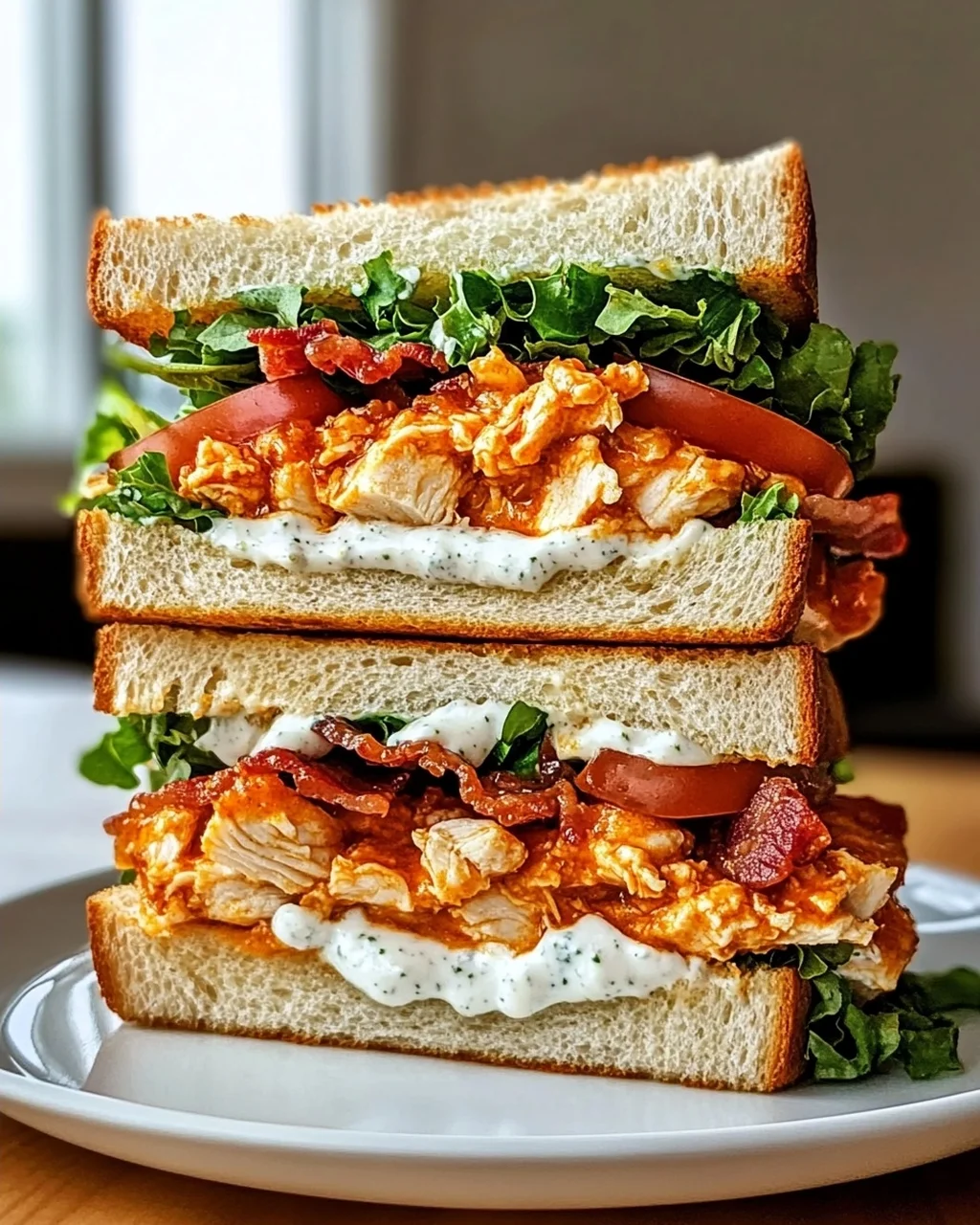Buffalo Chicken Ranch Club Sandwich – Schnell & Lecker!