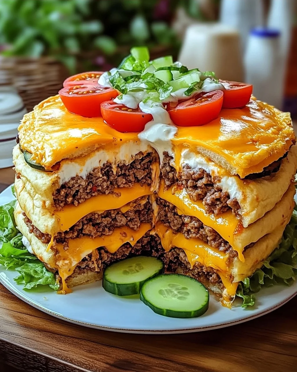 Cheeseburger-Torte