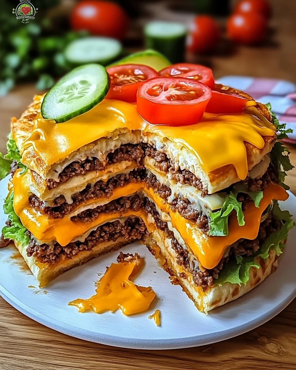 Cheeseburger-Torte