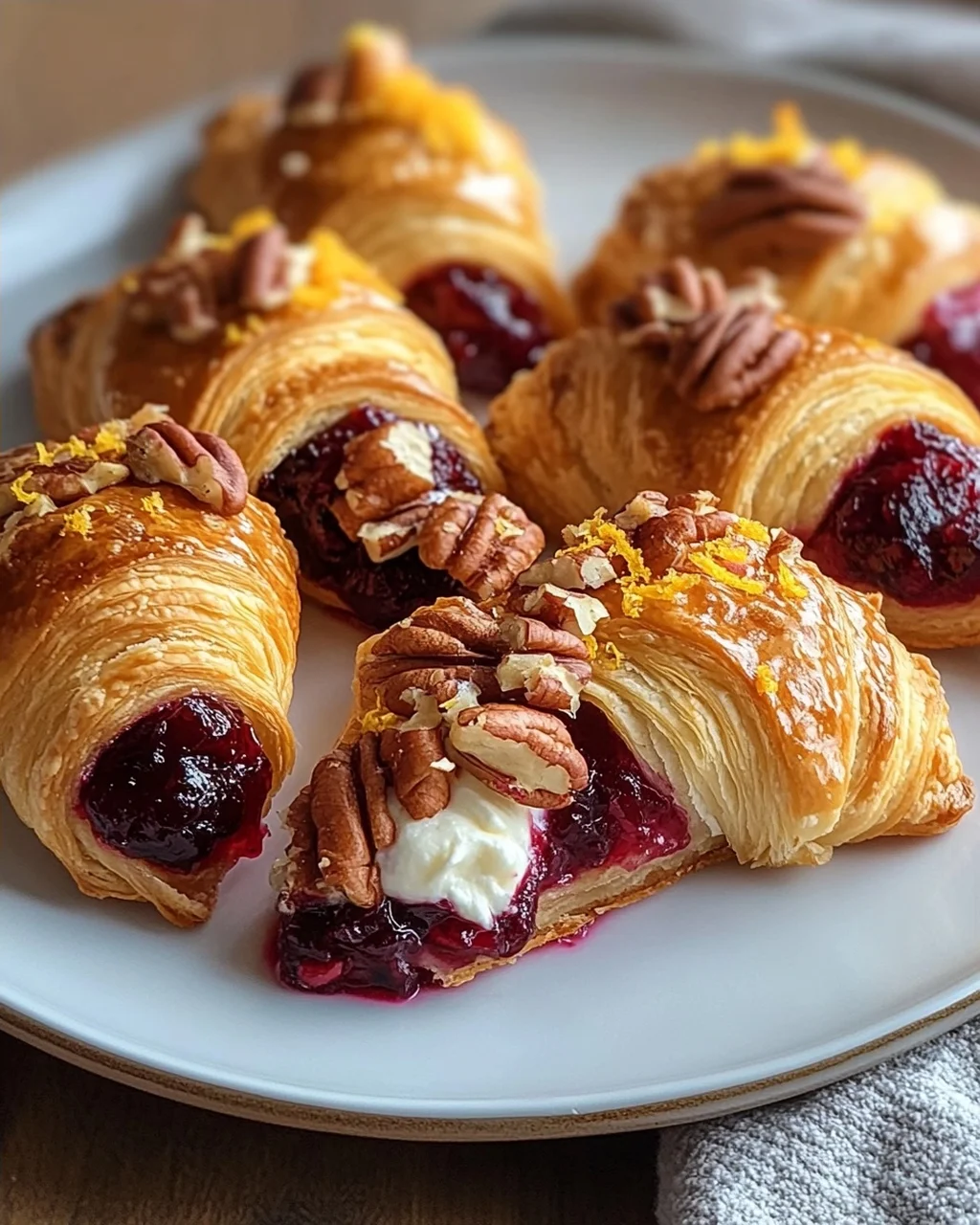 Cranberry Cream Cheese Crescent Bites