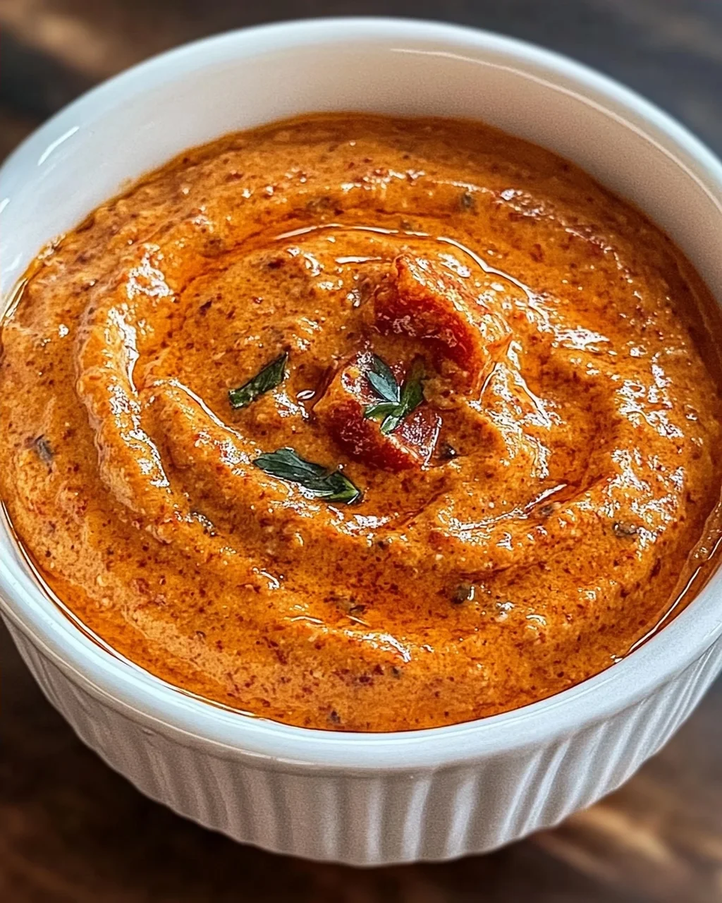 Creamy Roasted Red Pepper Dip