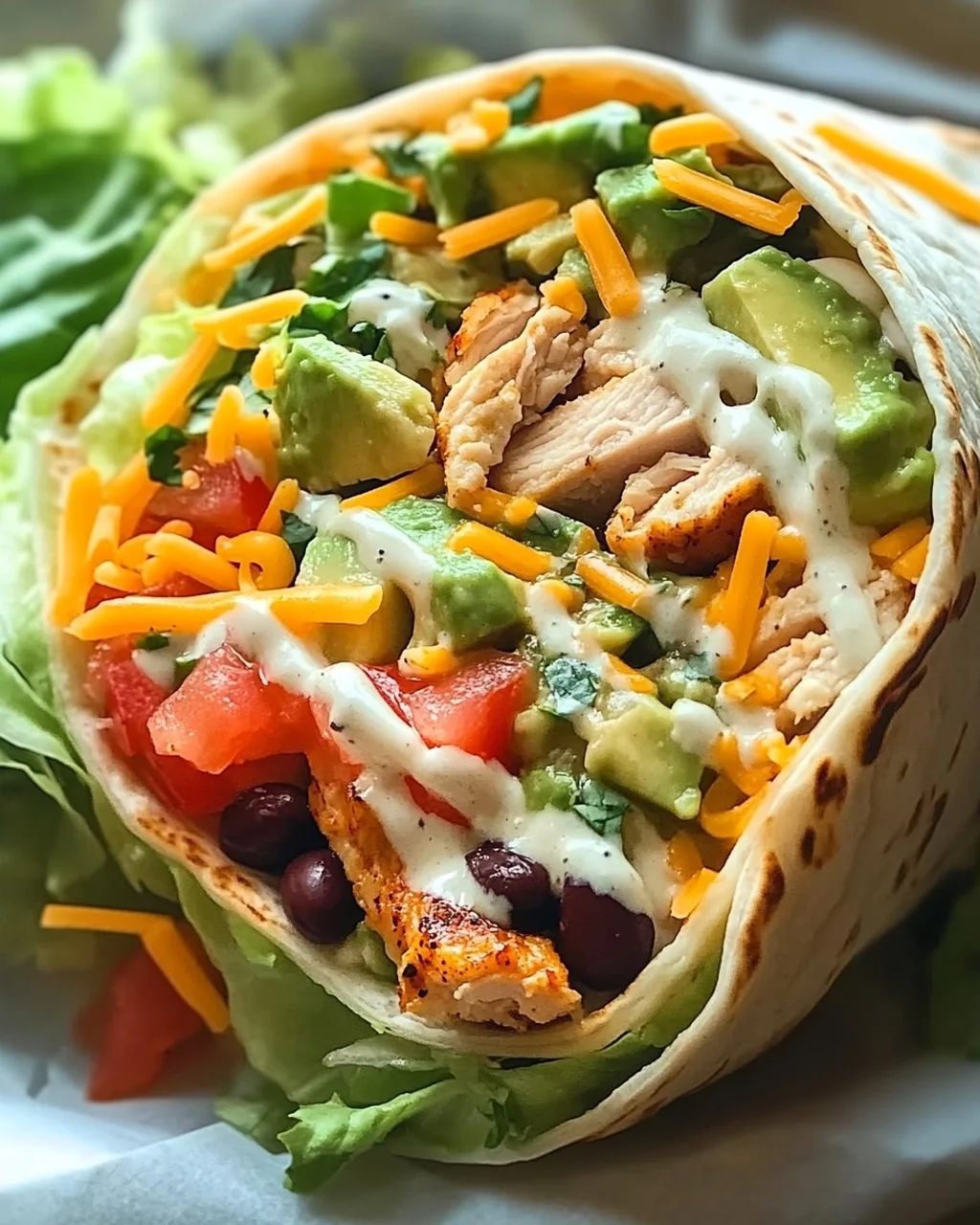 Cremige Chicken Avocado Ranch Burritos – Schnell & Lecker!