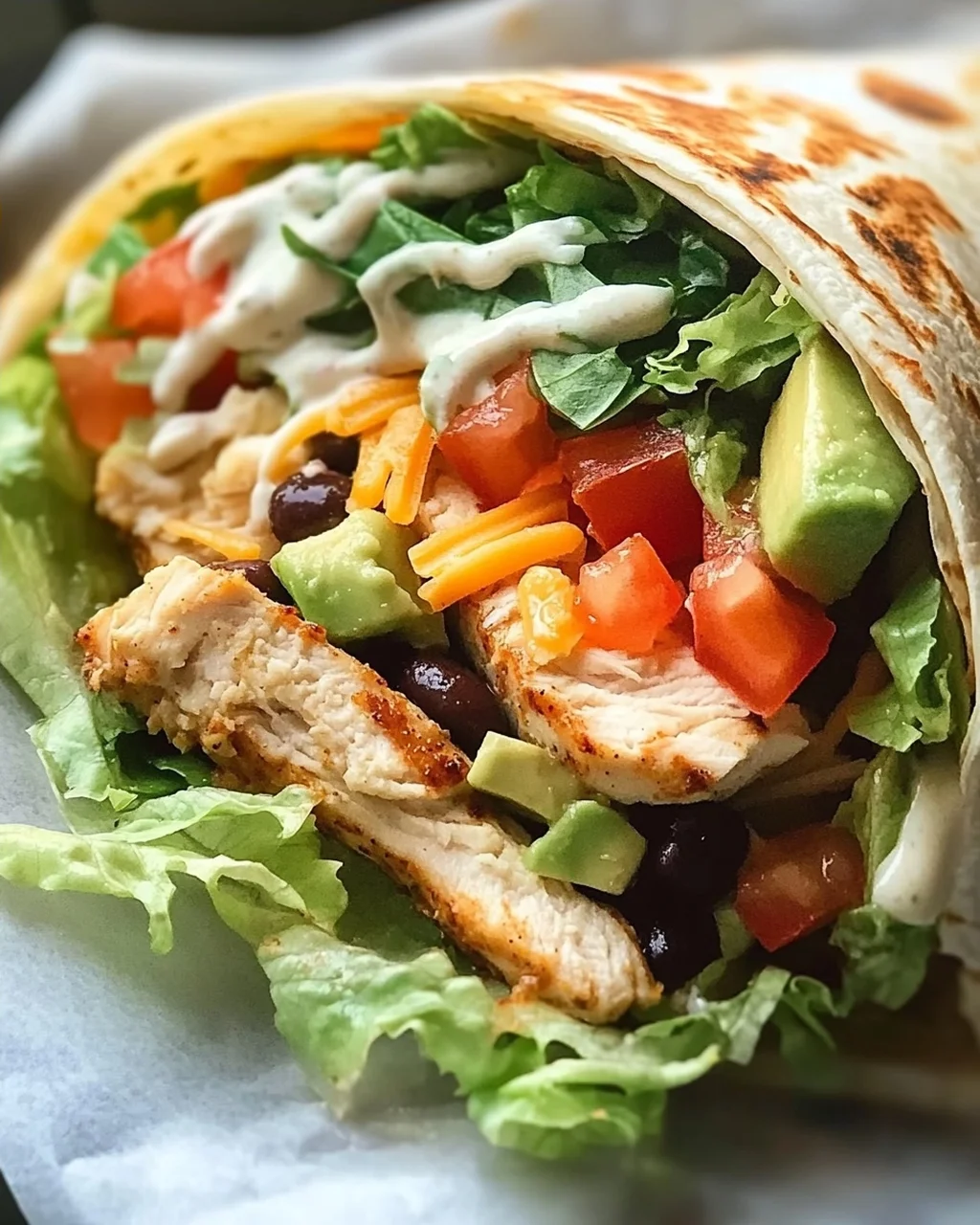 Cremige Chicken Avocado Ranch Burritos – Schnell & Lecker!