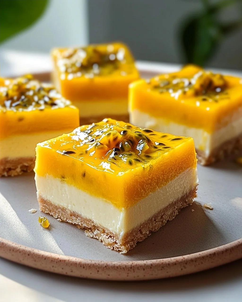 Cremige Mango-Passionsfrucht-Riegel: Tropischer Genuss!