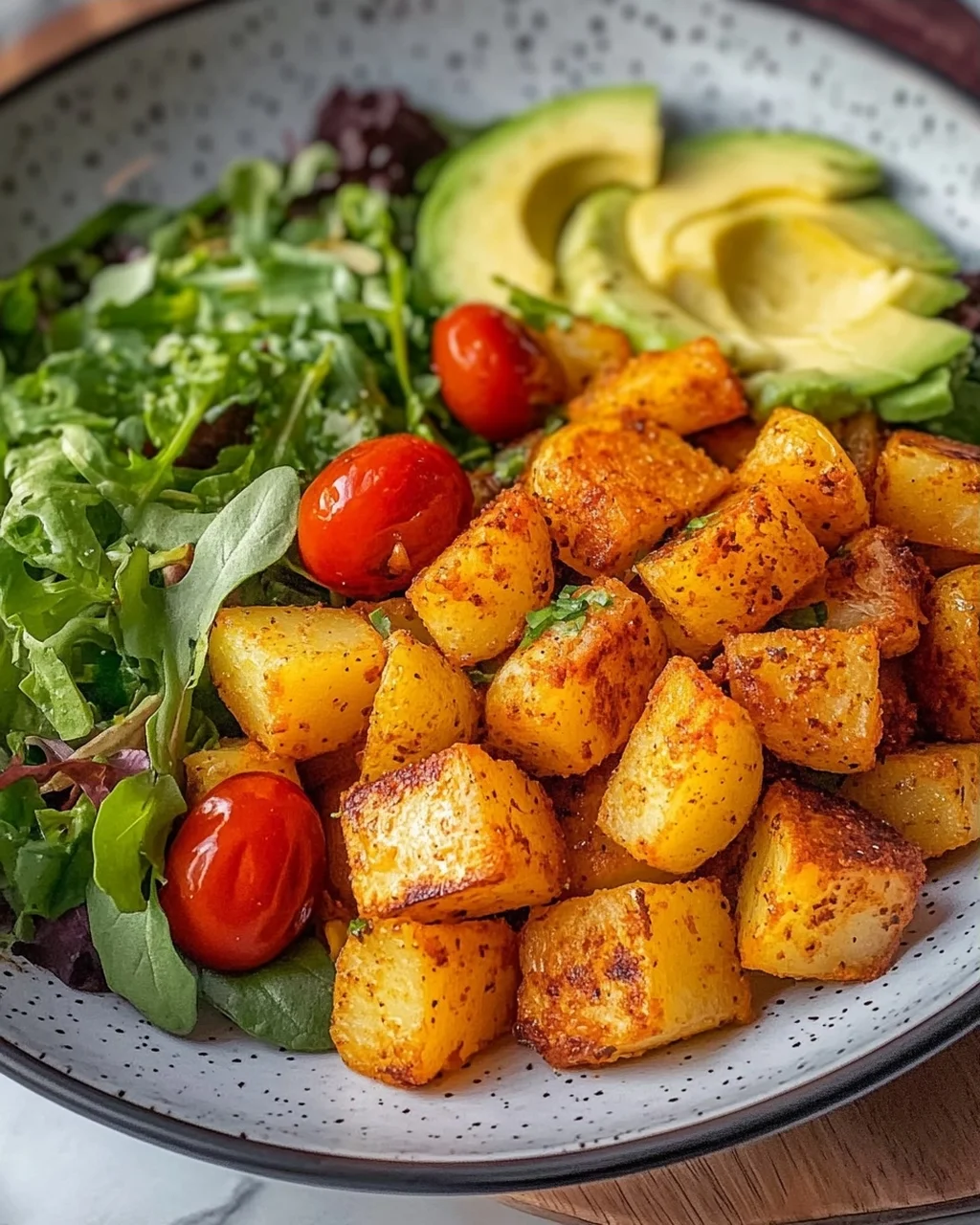 Crispy Oven Potato Salad Bowl – Quick & Delicious!