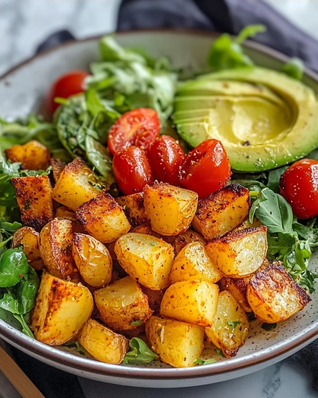 Crispy Oven Potato Salad Bowl – Quick & Delicious!
