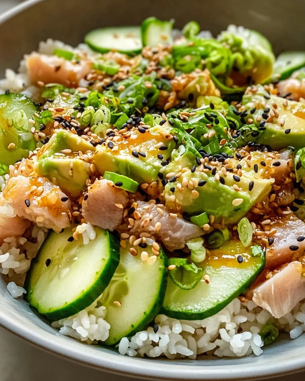 Crispy Rice Salad with Tuna and Avocado – Fresh & Crunchy!