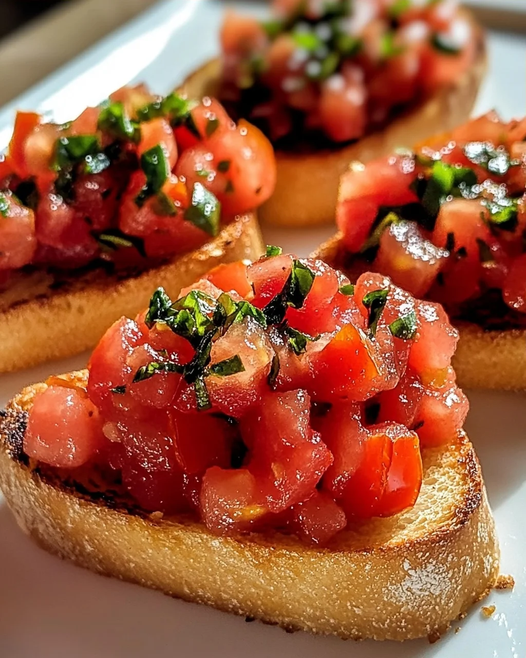 Das beste Tomaten Basilikum Bruschetta Baguette Rezept!