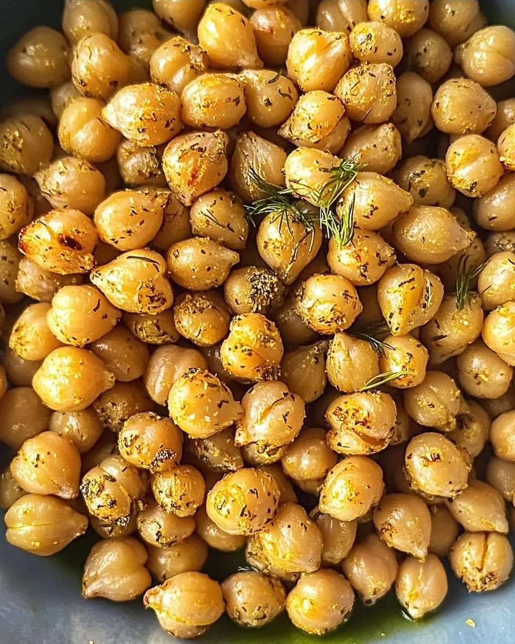 Dillgurken geröstete Kichererbsen für Knabberspaß