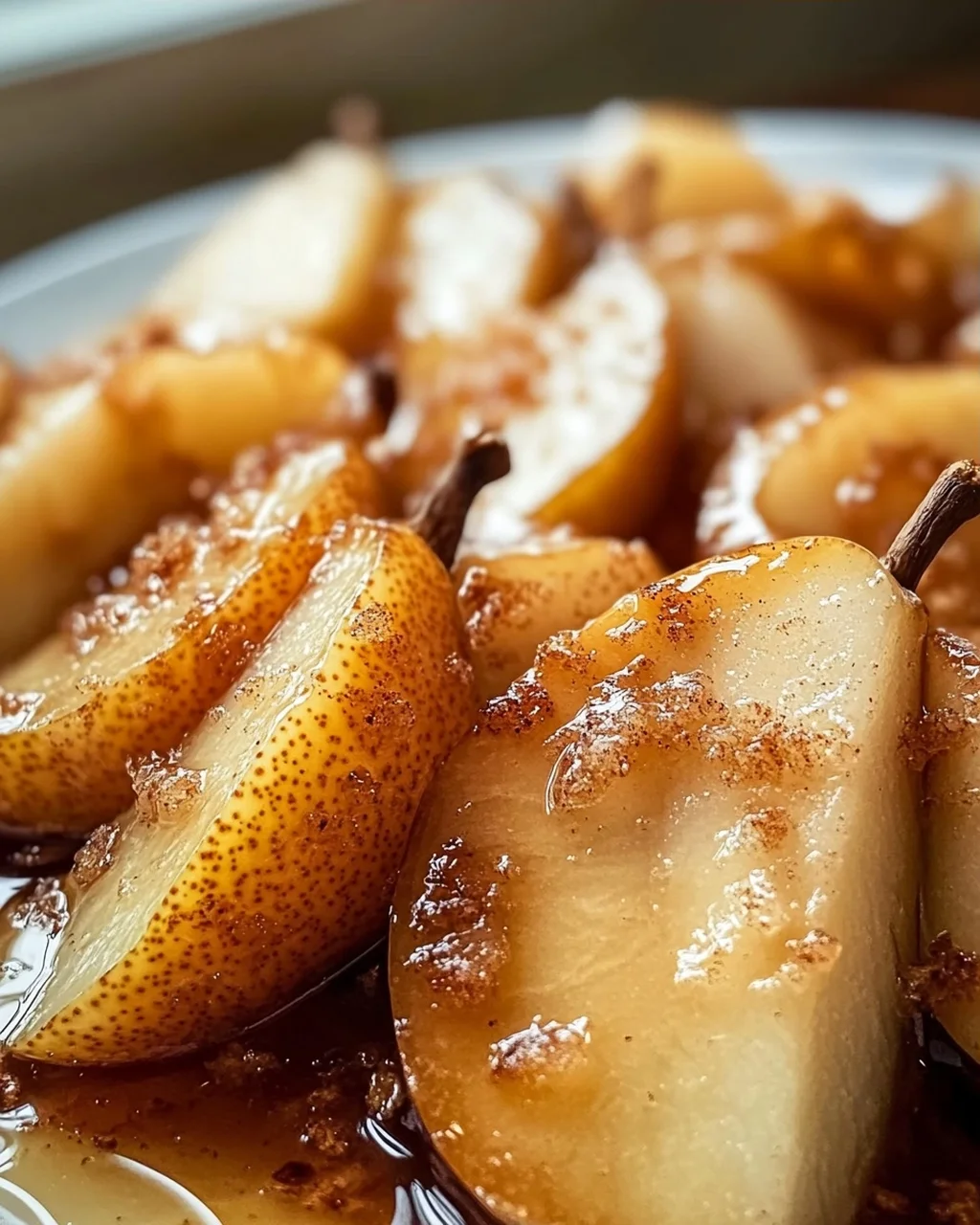 Einfach & Lecker: Gebackene Birnenscheiben mit Ahorn-Glasur