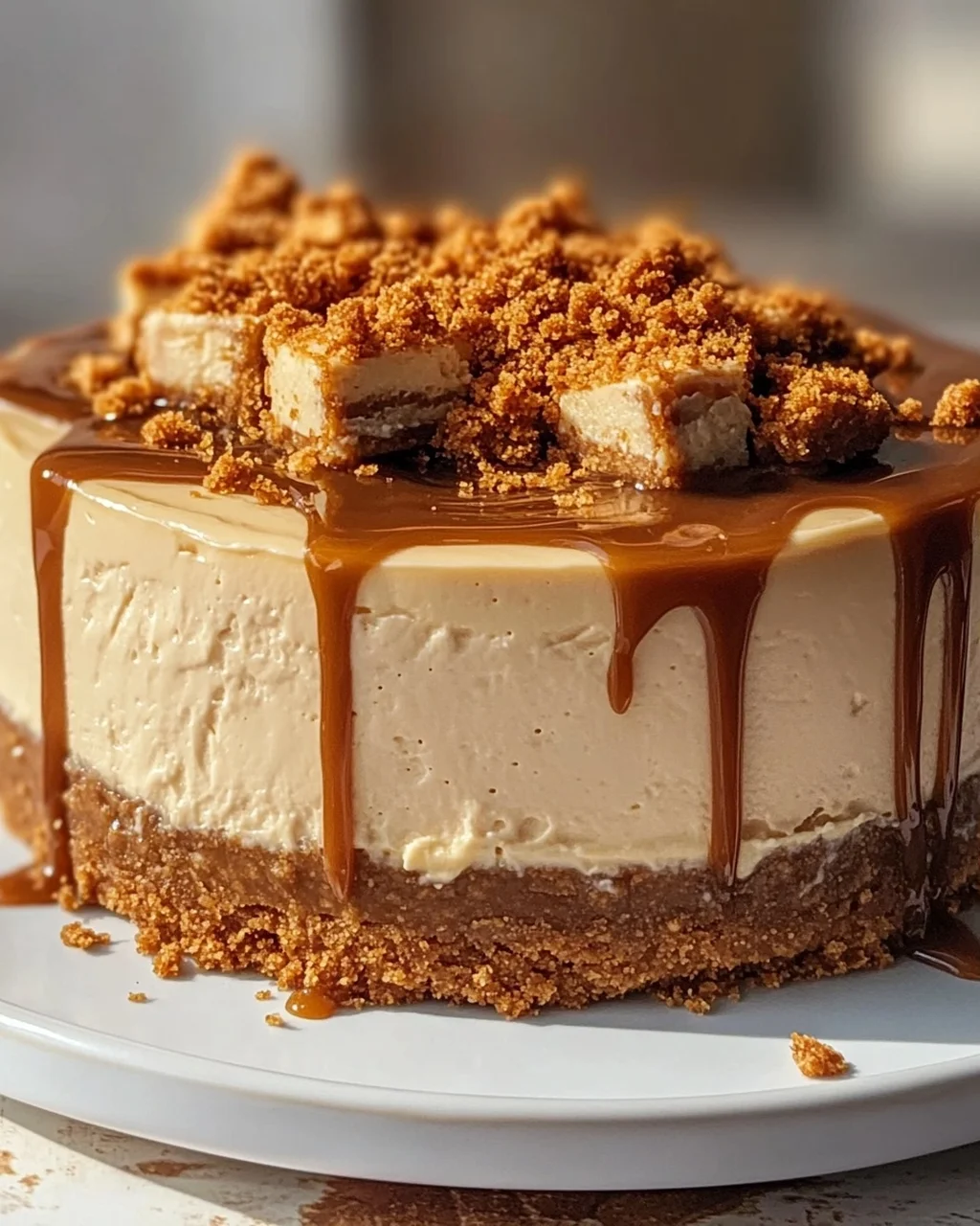 Einfacher Biscoff Cheesecake: Cremig-leckerer Genuss ohne Backen!