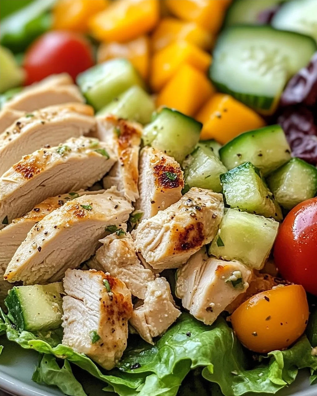 Einfacher Hähnchen Salat