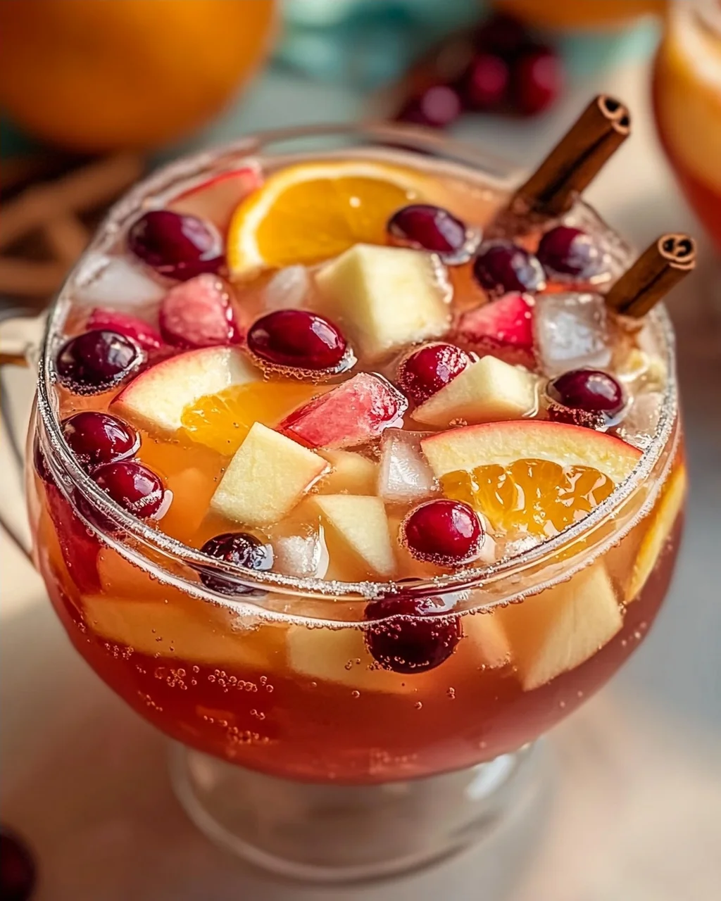 Erfrischender Thanksgiving Punch: Das perfekte Rezept ohne Alkohol!
