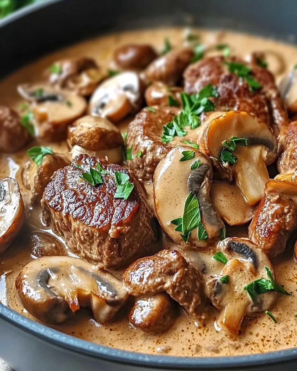 Filettopf Mit Champignons