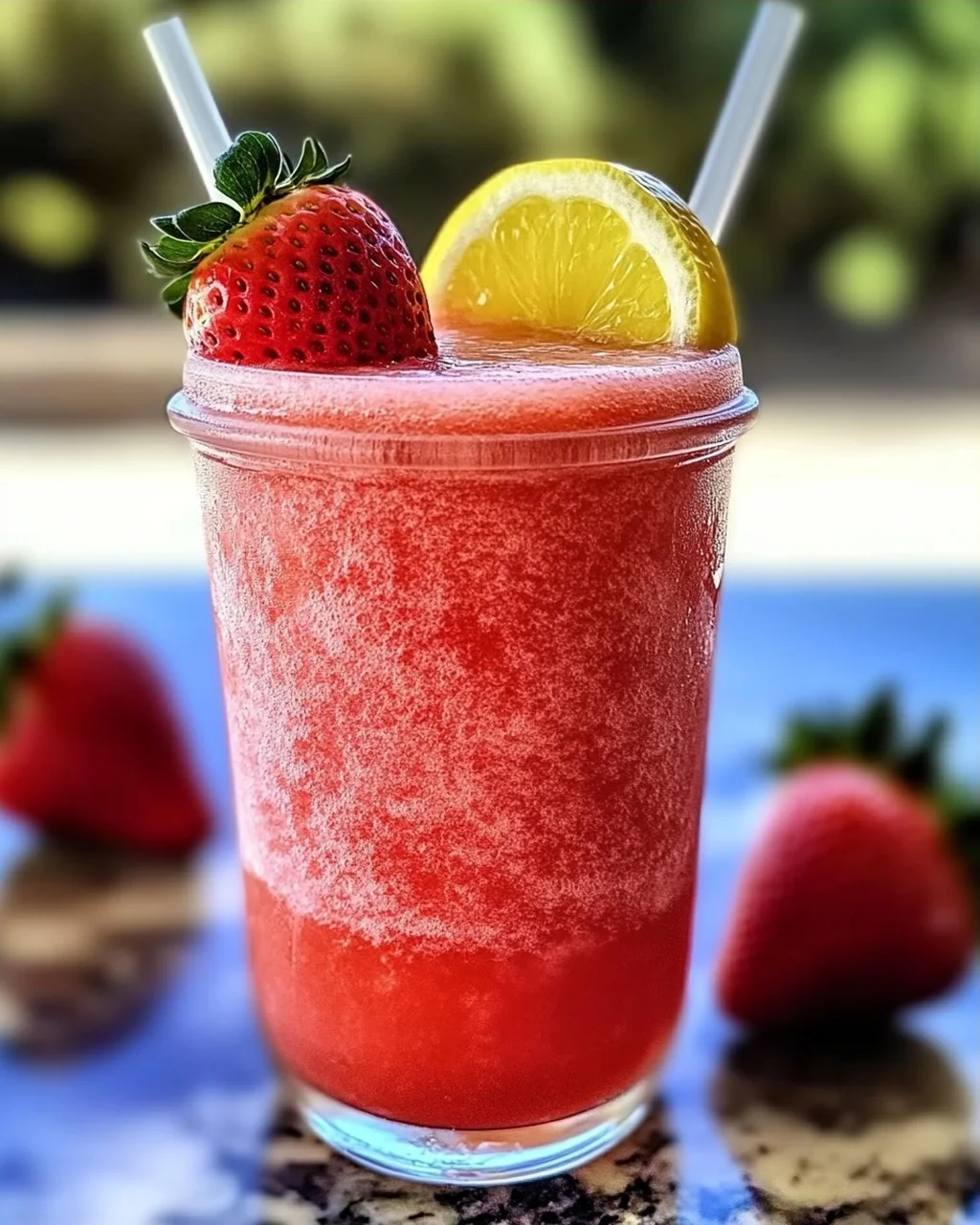 Frosted Erdbeer-Limonade: Erfrischend und Gesund