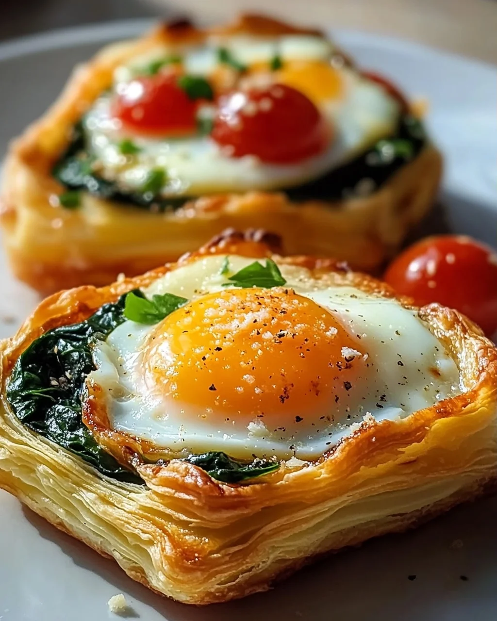 Gebackene Eier Napoleon: Köstliches einfaches Brunch Rezept