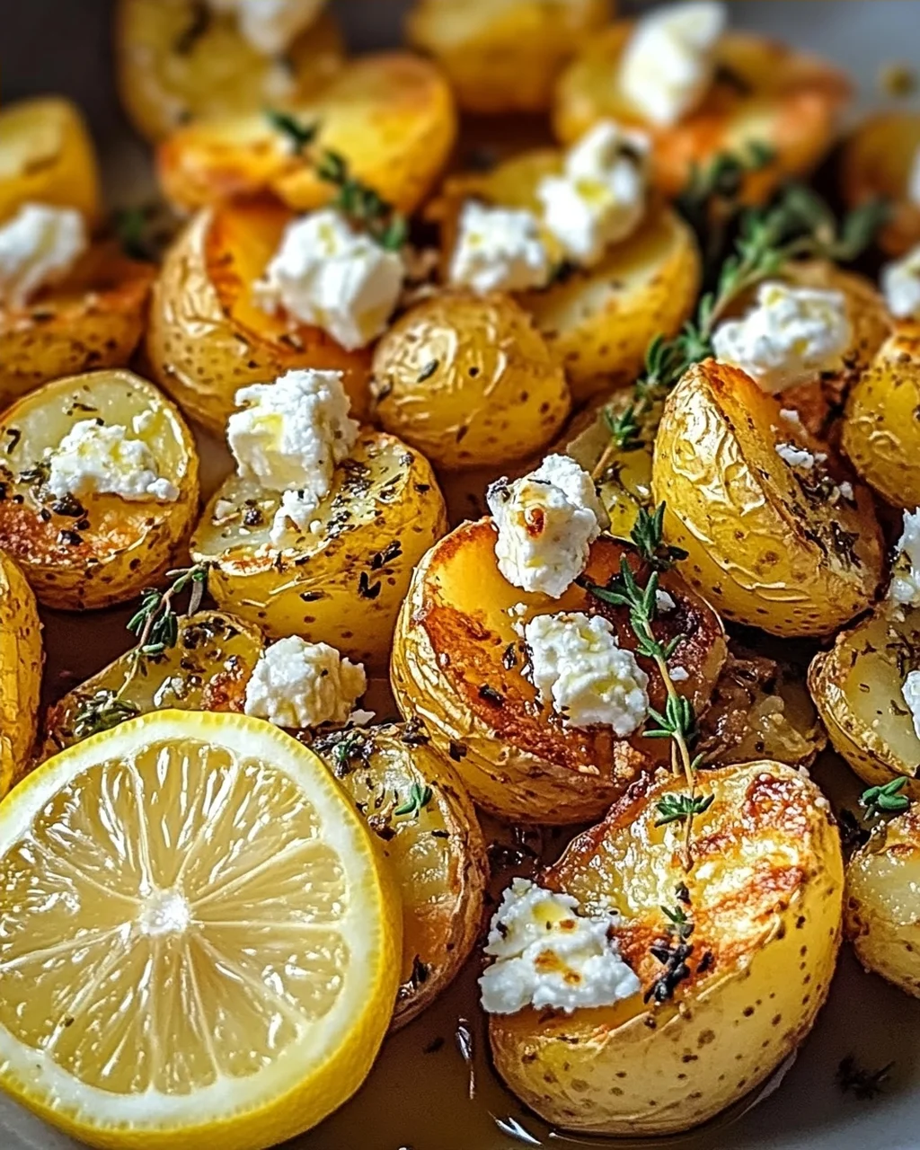 Gebratene Feta-Kartoffeln mit Zitrone: Ein Genuss!