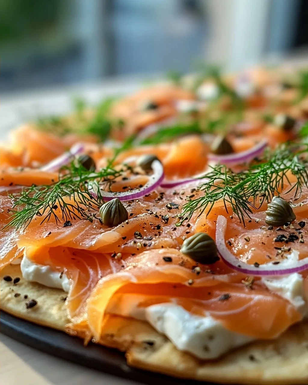 Geräucherter Lachs Frühstücks-Flatbread – Perfekt für den Start!