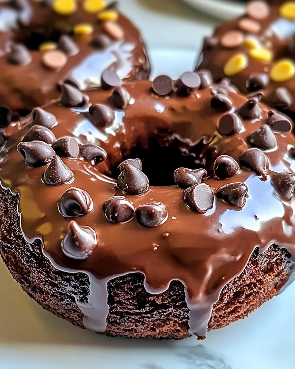 Gesunde Schokoladenprotein-Donuts für jeden Tag