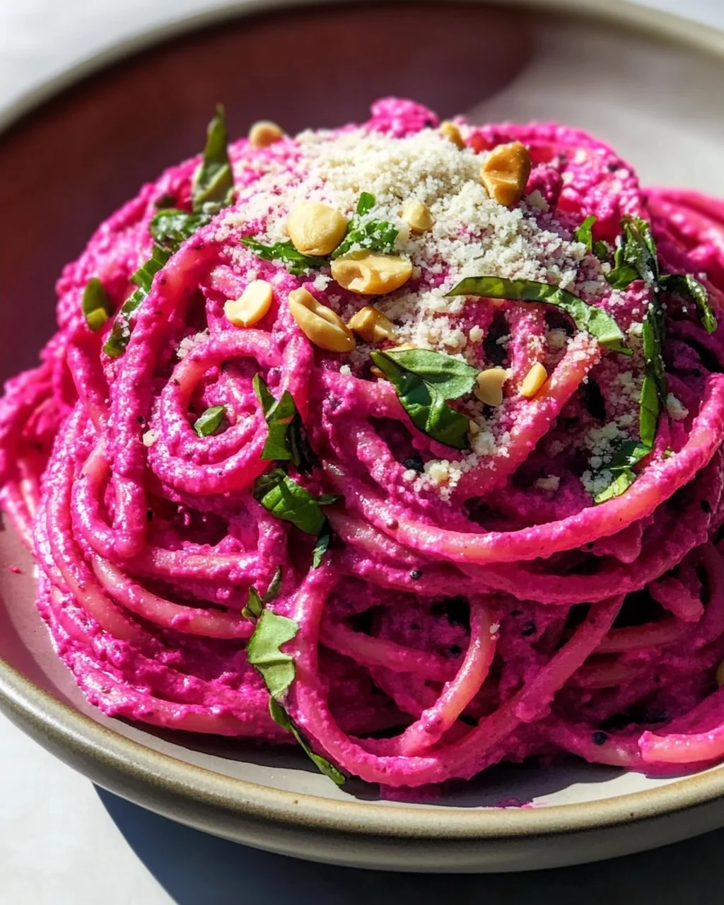 Gesunde Vegane Pink Pasta: Schnell, gesund & super lecker!
