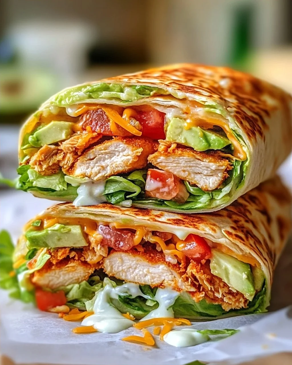 Gesunder Chicken Crunch Wrap Rezept – Einfach & Lecker