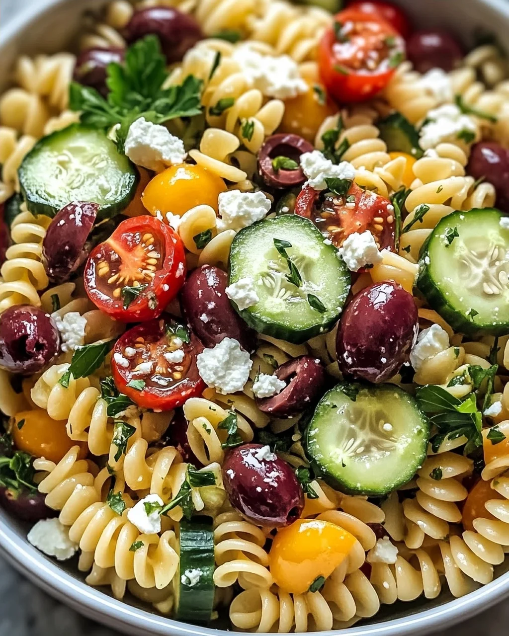 Irresistibler Mediterraner Nudelsalat für den Sommer