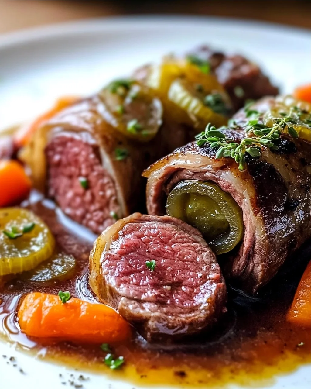 Juicy Beef Rouladen with Delicious Filling – Discover the Recipe!
