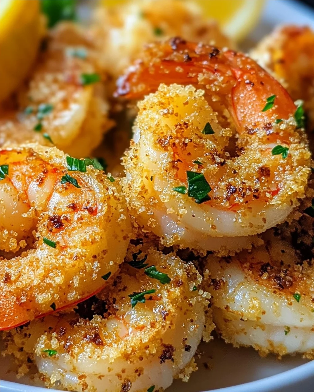 Knoblauch Parmesan Garnelen aus der Heißluftfritteuse