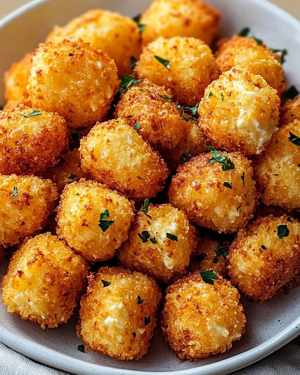 Knusprige Cottage Cheese Tots: Nur Zutaten, so lecker!
