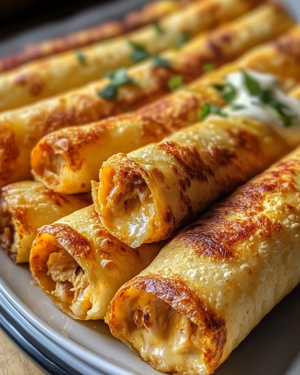 Knusprige Hähnchen-Taquitos: Ofengebacken zum Genießen!