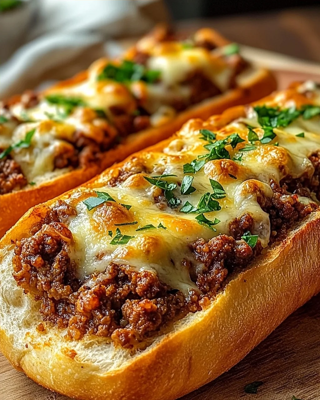 Knusprige überbackene Hackfleisch Baguettes – Nie wieder matschig!