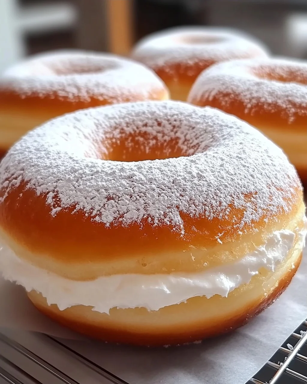 Koreanischer Milchsahne-Donut für Feinschmecker