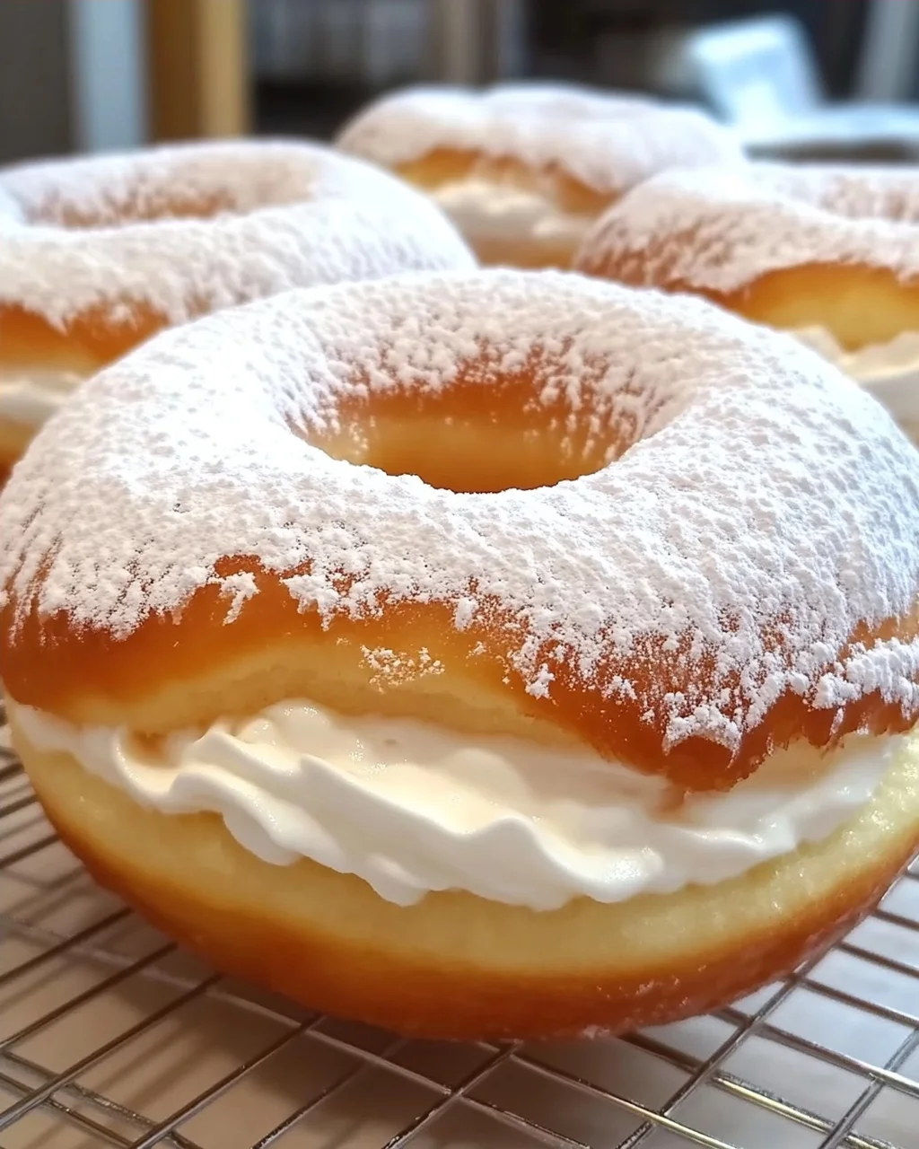 Koreanischer Milchsahne-Donut für Feinschmecker