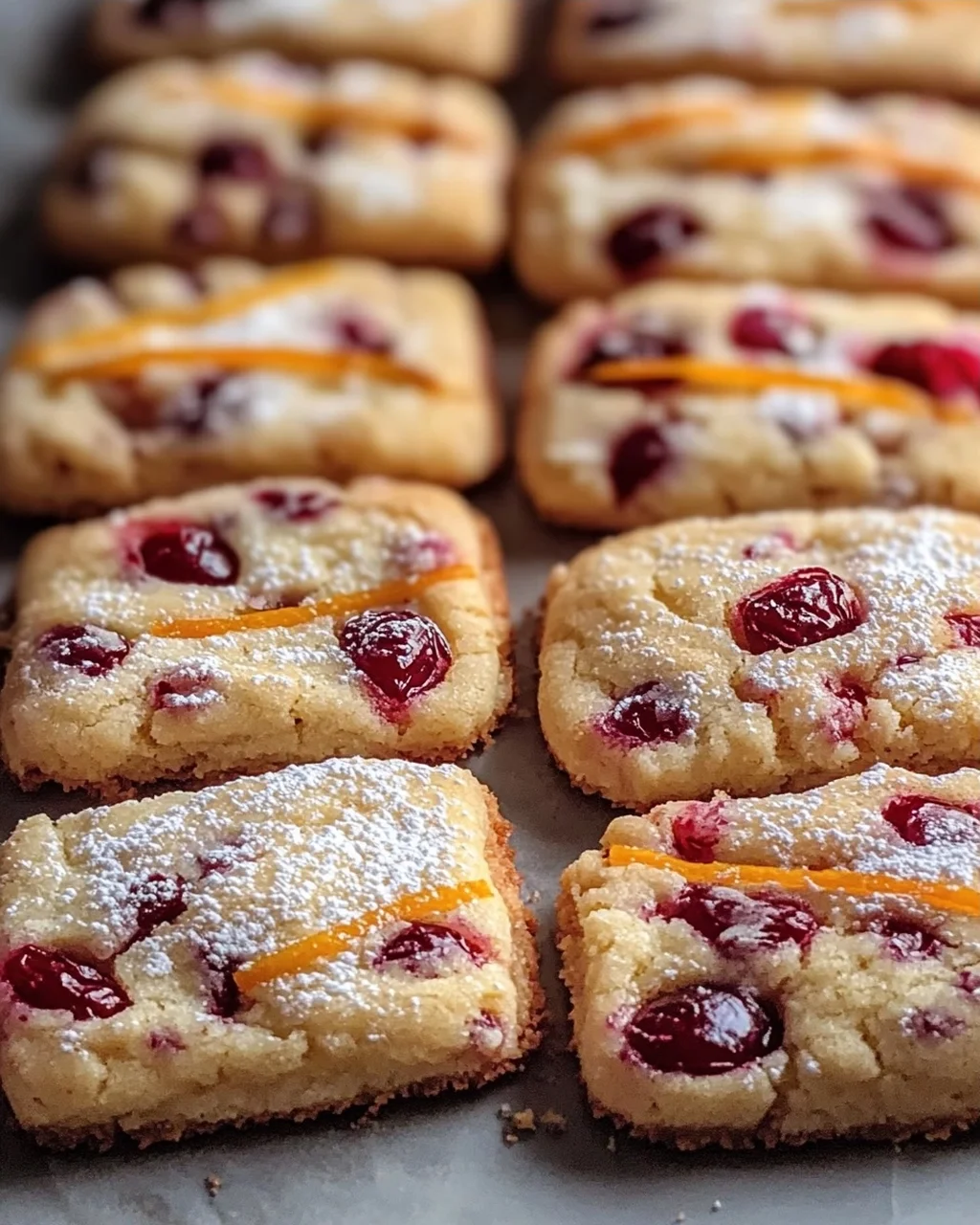 Köstliche Orange Cranberry Butterkekse für die Festtage