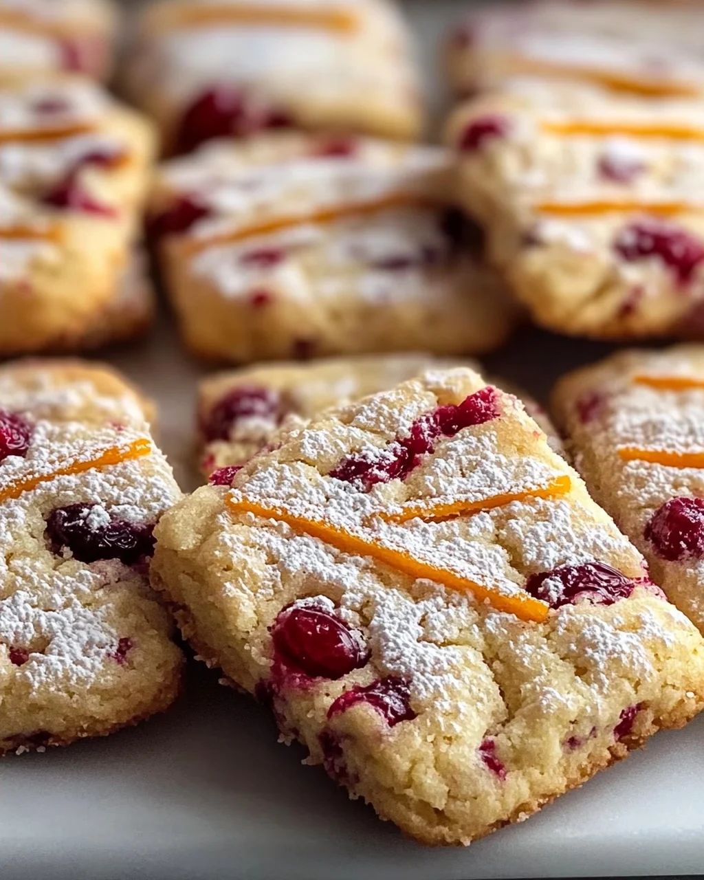 Köstliche Orange Cranberry Butterkekse für die Festtage