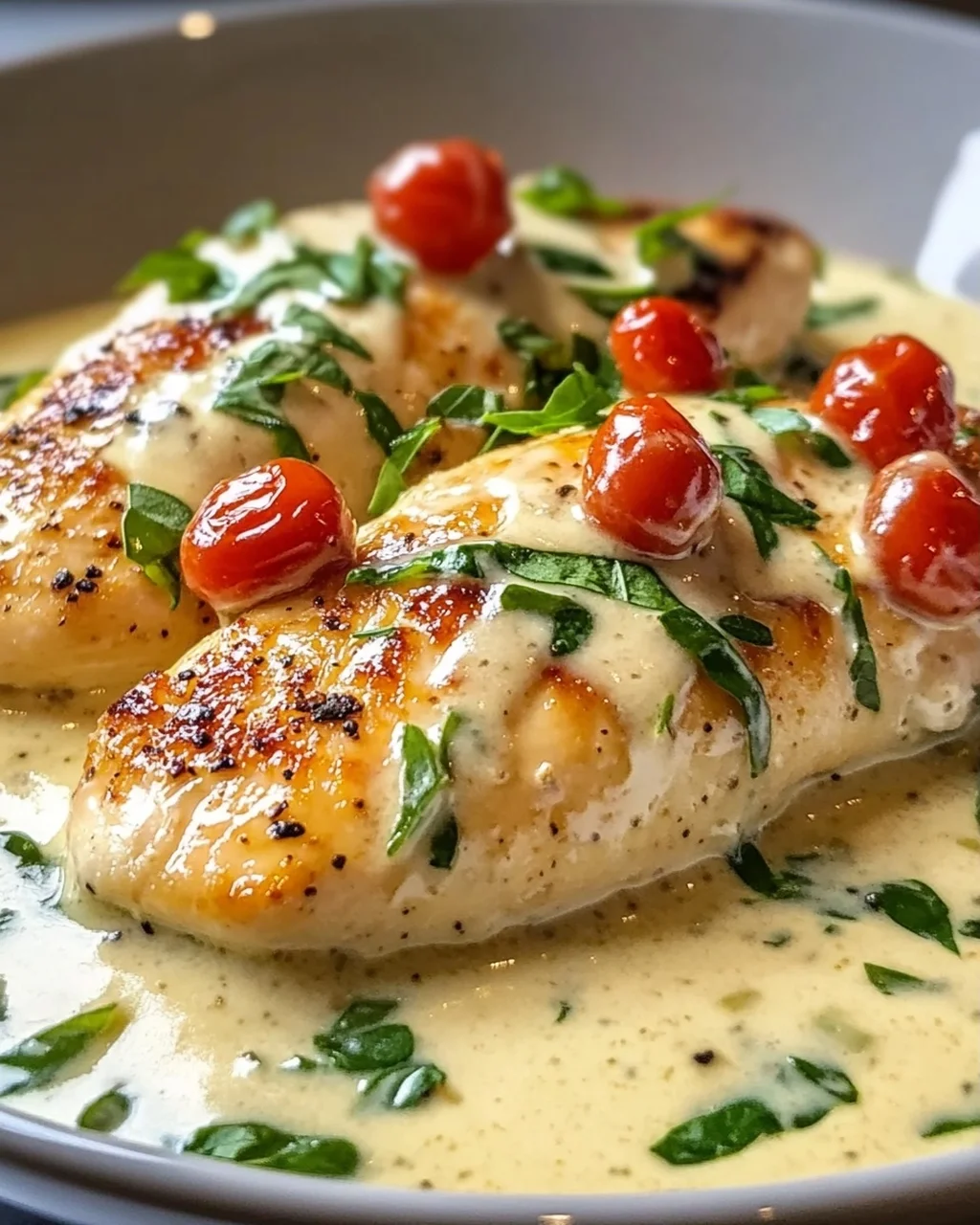 Köstliches Hähnchenfilet in cremiger Frischkäse-Parmesan-Soße