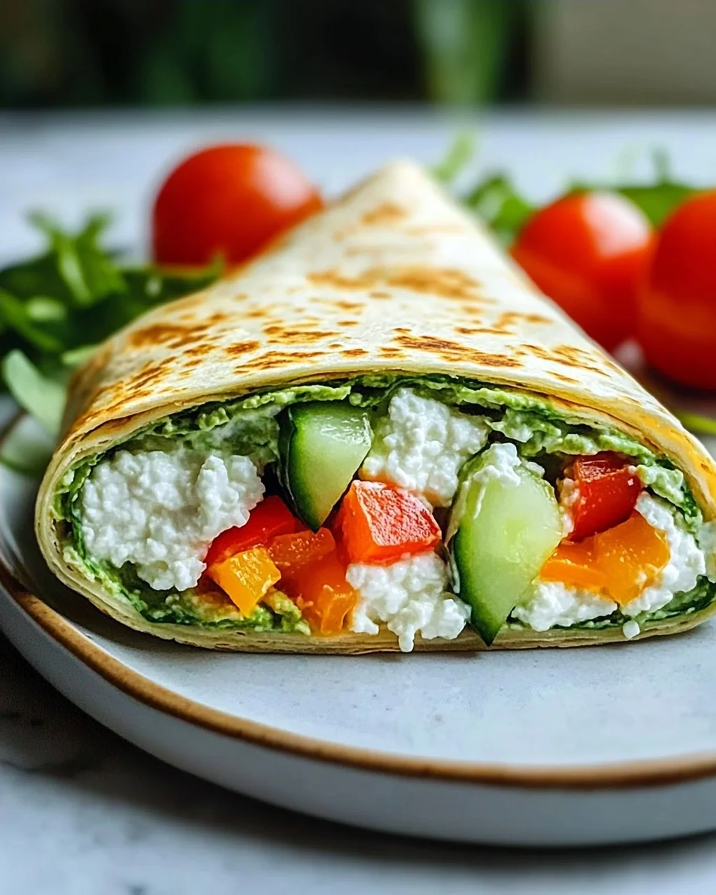 Leckere Hüttenkaese Wraps - Gesund & Einfach Nachzumachen!
