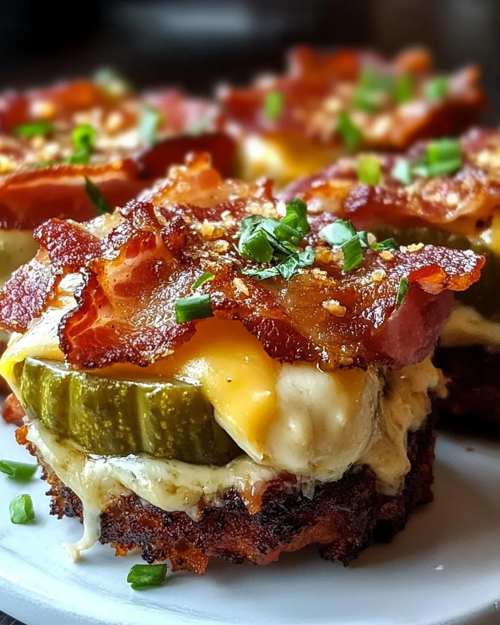 Leckere Käse-Dill-Gurken Rinderspeck-Shots – Schnell & Knusprig
