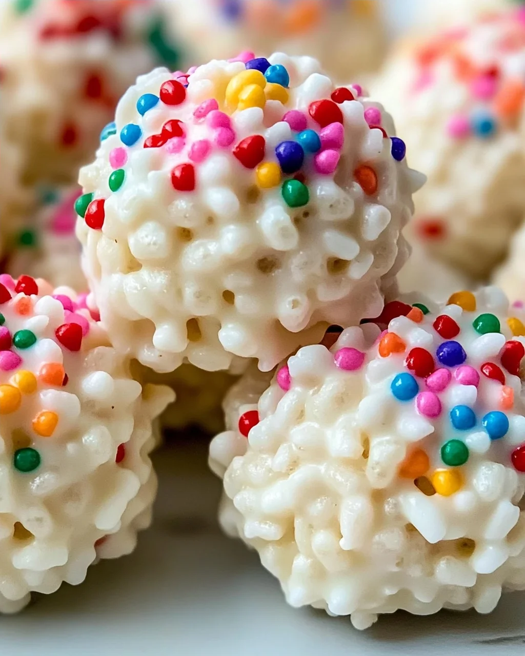 Leckere White Chocolate Rice Krispie Balls selbstgemacht!