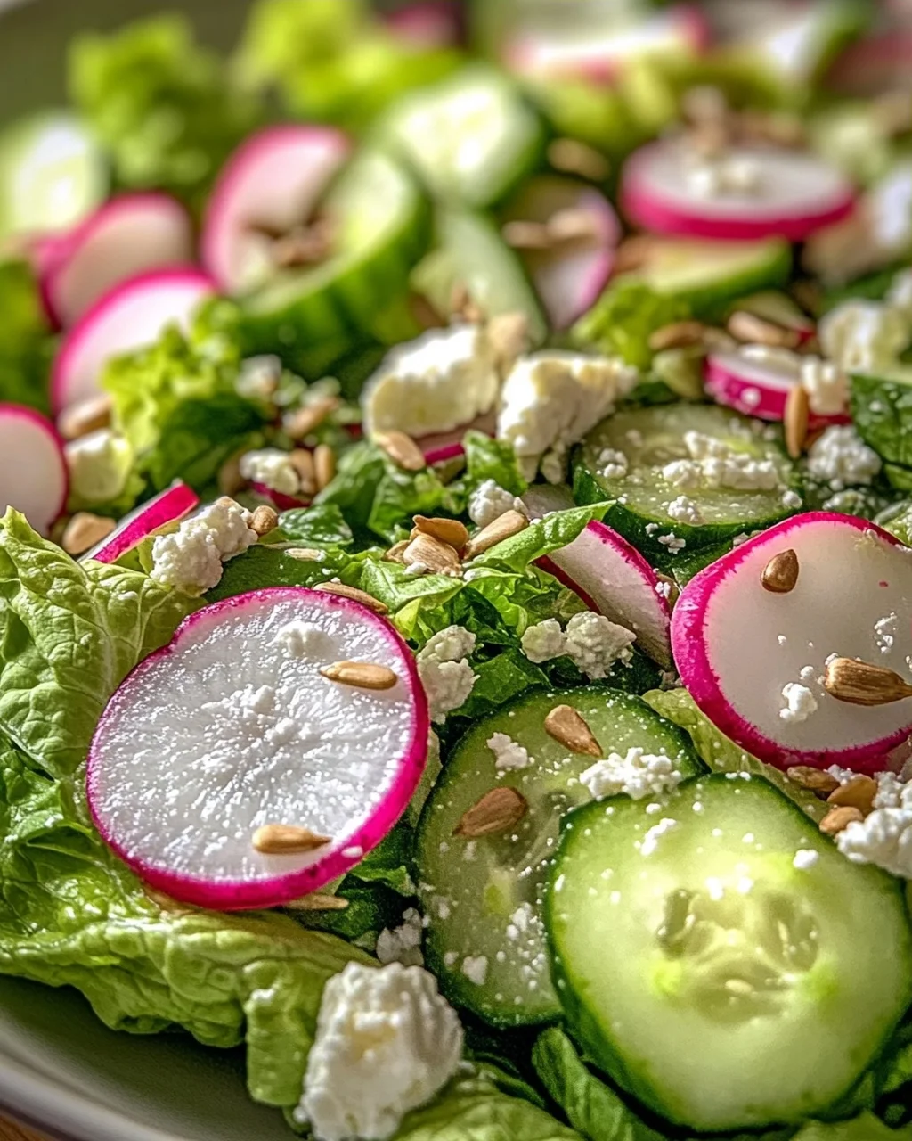 Leichter Frühlingssalat mit Radieschen & Joghurt-Dressing